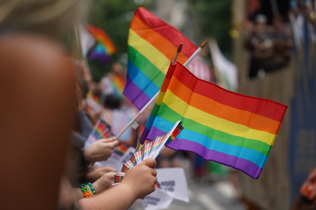 Photo Rainbow flag